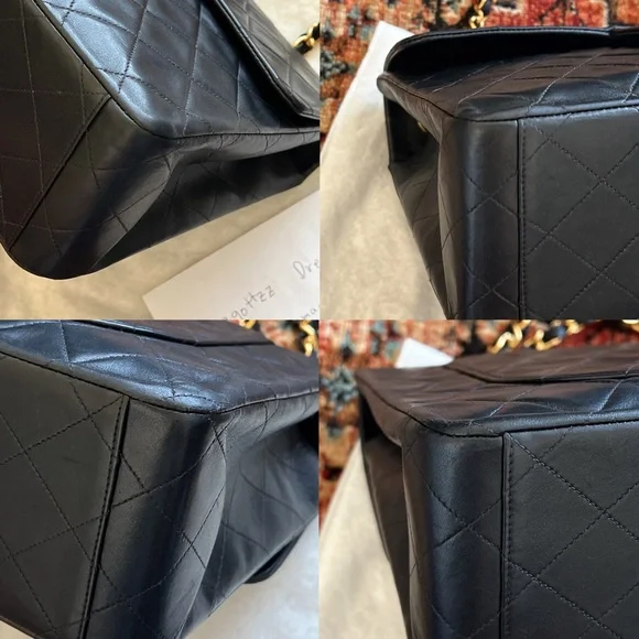 SOLD**Chanel Classic Vintage Maxi Jumbo XL Single Flap Bag - Picture 7 of 11